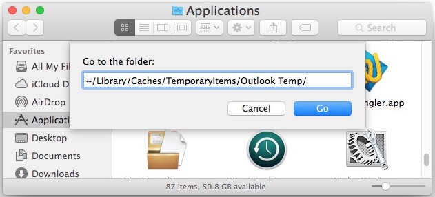 change folder for normal template on outlook mac 2016